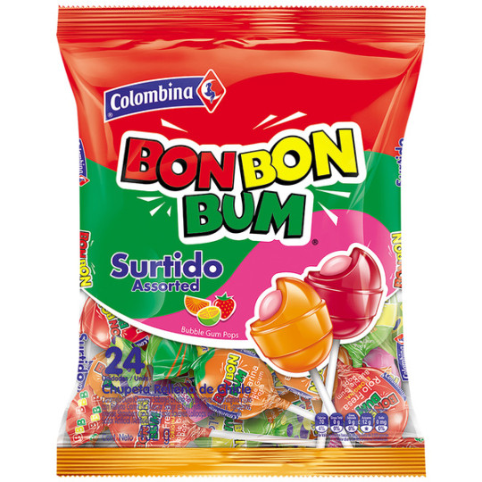 BON BON BUM SURTIDO 24 UND                        