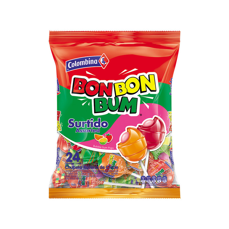 BON BON BUM SURTIDO 24 UND                        