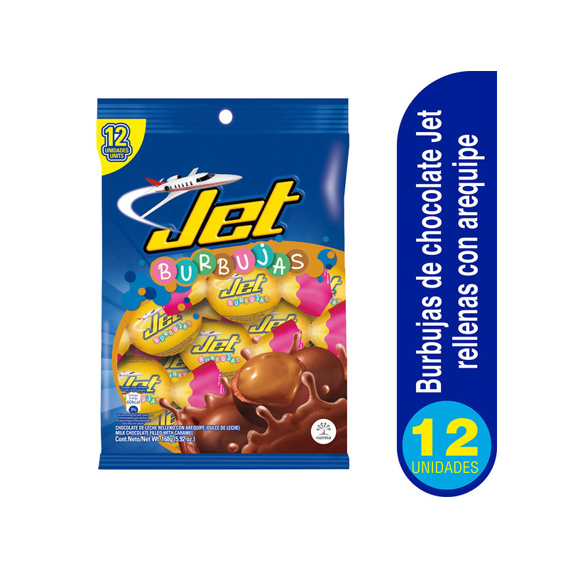 BURBUJAS DE CHOCOLATE BOLSA 12 UND