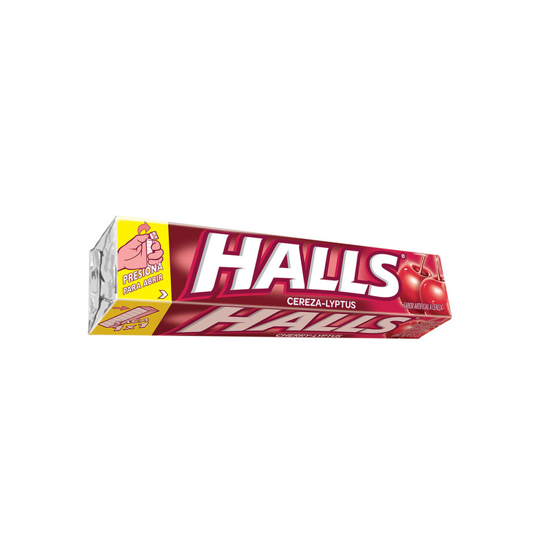 HALLS CHERRYLYPTUS 12 BARRAS