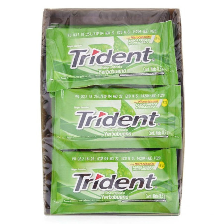 TRIDENT 5S YERBABPOS DISPLAY 18 UD 8.5G