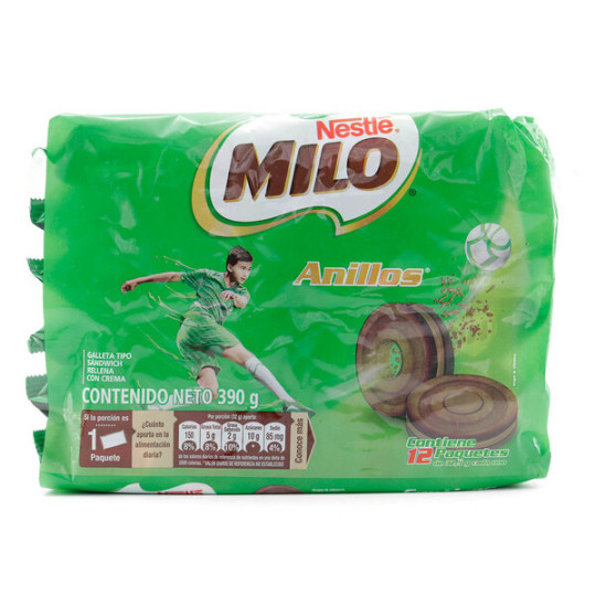 GALLETAS MILO ANILLOS X 12 UN