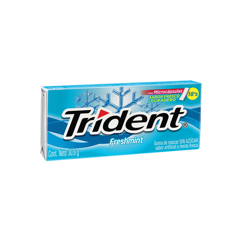 CHICLE TRIDENT EVUP FRESH MINT 12 UND