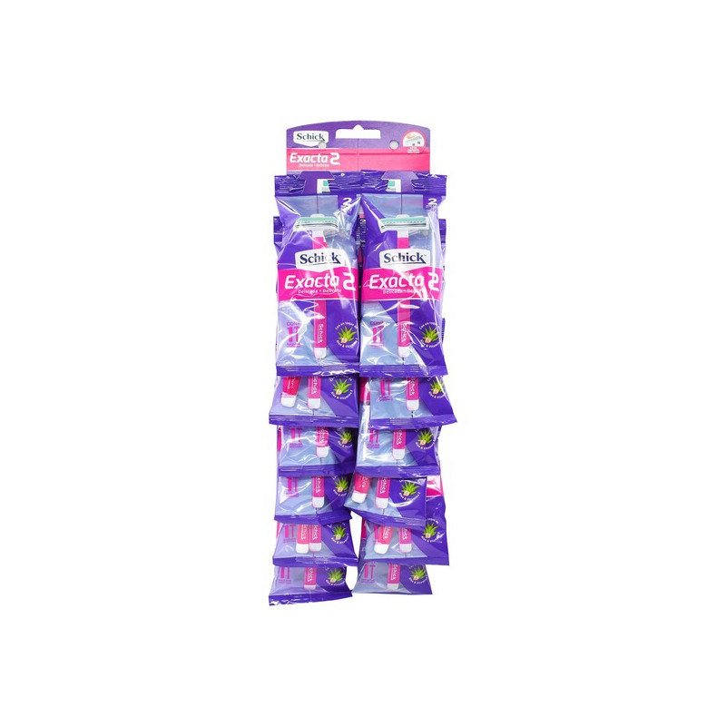 MAQ.SCHICK EXACTA PIEL DELICADA 12UDS