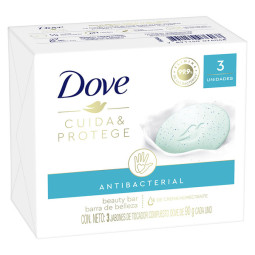 3 JABON DOVE CUIDA PROTEGE 90 GRAMOS
