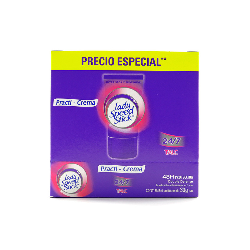 DTE.LADY S.S.TALC PR.CREMA 30GR 6UND P.E