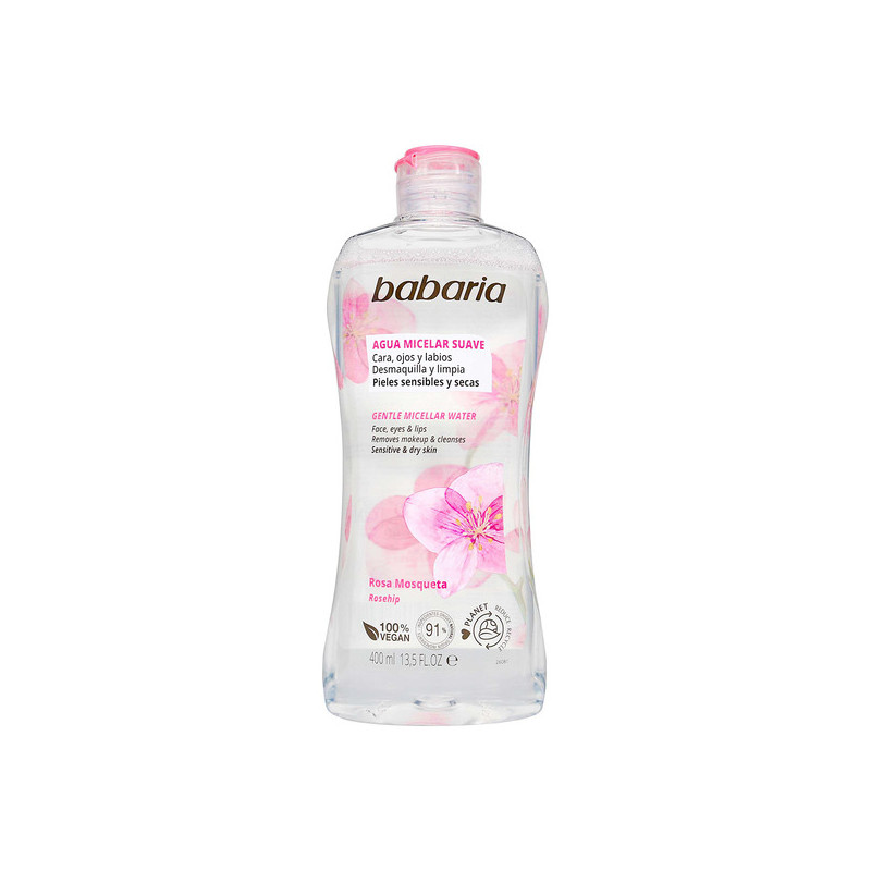 AGUA MICELAR ROSA MOSQUETA BABARIA 400ML