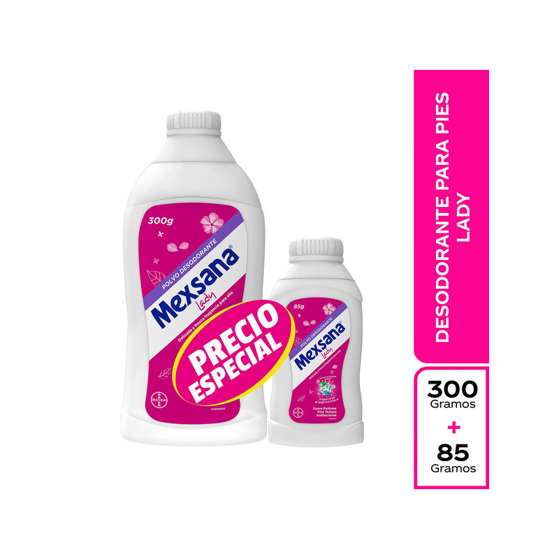 TALCO MEXSANA LADY 300 GR 85 GR P.E.IVA