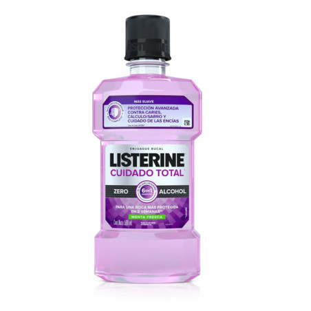 LISTERINE CUIDADO TOTAL ZERO 500 ML