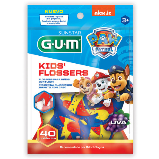 HILO DENTAL GUM FLOSSER PAW PATROL 40UND