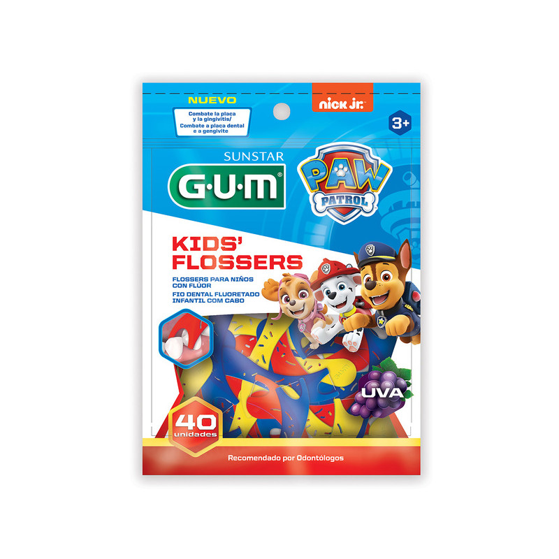 HILO DENTAL GUM FLOSSER PAW PATROL 40UND