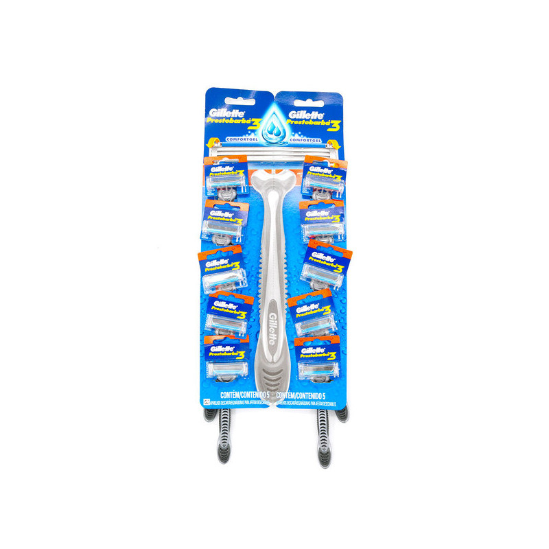 MAQ.PRESTOBARBA GILLETTE 3 10 UND