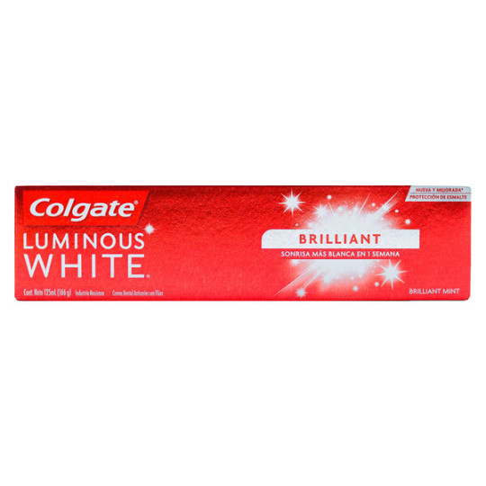 CRE.DEN.COLGATE LUMINOUS WHITE 125 ML