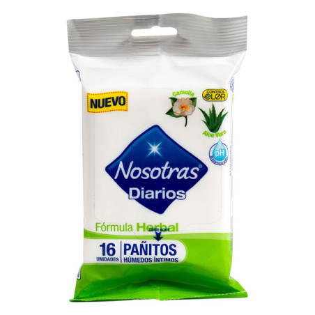 PANITOS NOSOTRAS HUMEDOS INTIMOS 16 UND