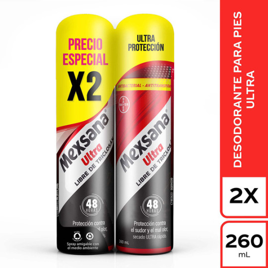 2 DTE.MEXSANA PIES ULTRA SPR.260 ML.P.E.
