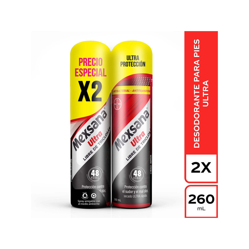 2 DTE.MEXSANA PIES ULTRA SPR.260 ML.P.E.