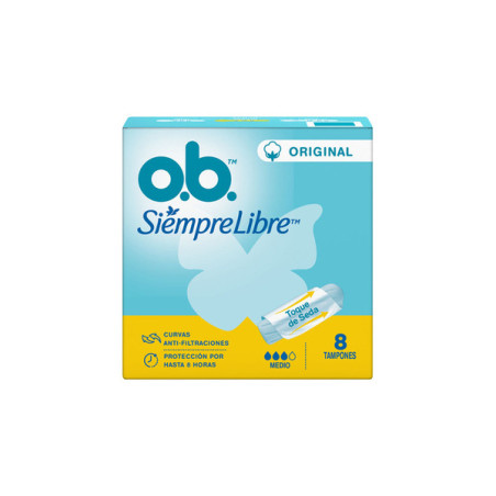 TAMPON OB SIEMPRE LIBRE ORIG MEDIO 8 UND