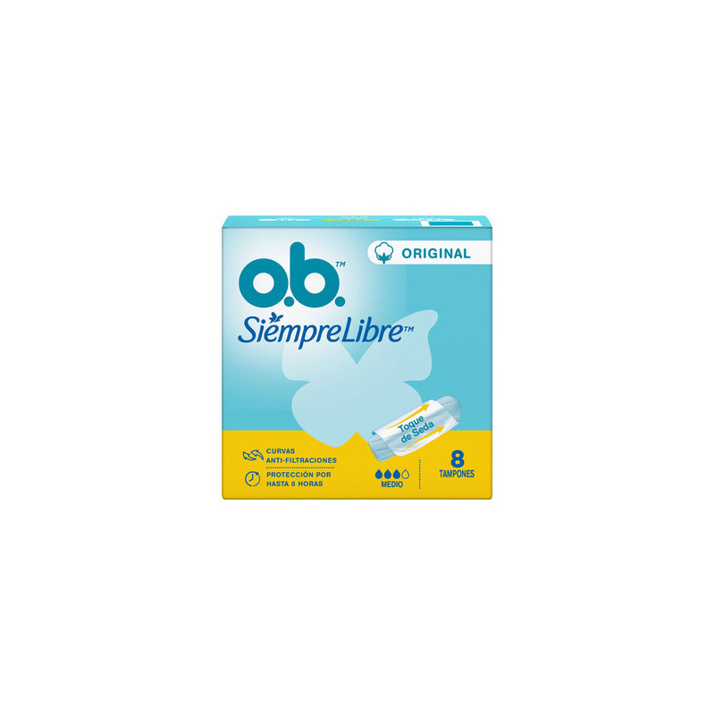 TAMPON OB SIEMPRE LIBRE ORIG MEDIO 8 UND