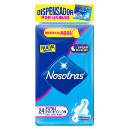 TOA.NOSOTRAS.EXTRA PROTECC DISP 24 UNDS