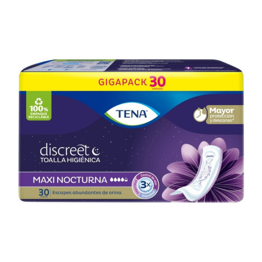 TOA.TENA DISCREET MAXI NIGHT 30 UNDS