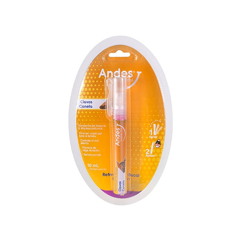 ( ) REFRESCANT BUCAL ANDES CLAV.CANE 10ML LB