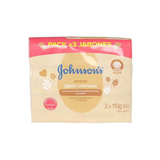 3 JABON JJ BABY AVENA 110 GR