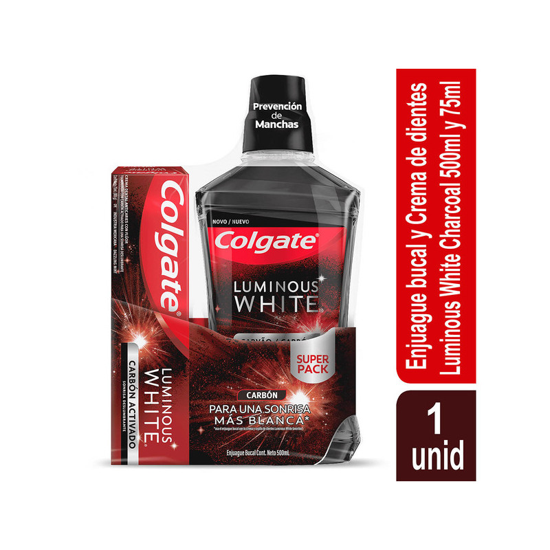 ENJ.COLGATE L.CARB.500ML+CRE.L.CARB.75ML