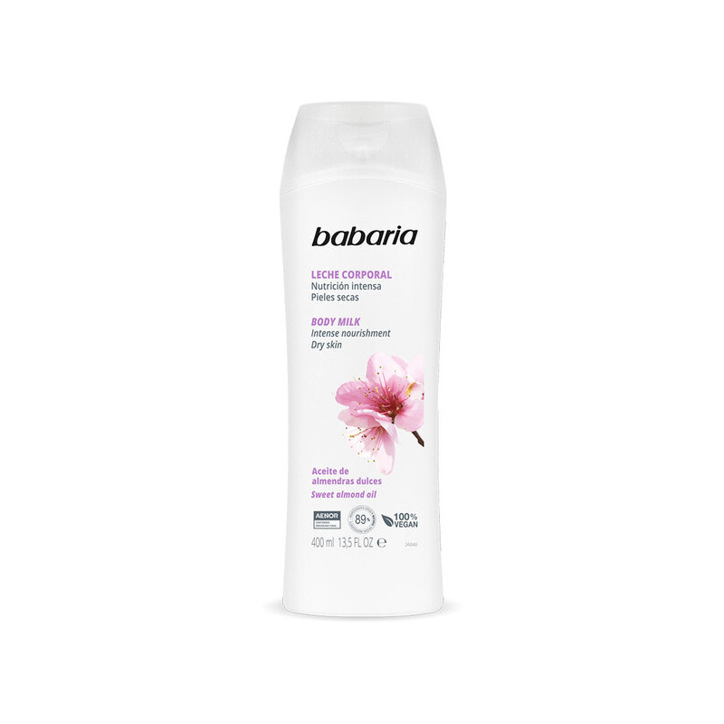 CRE.BABARIA BODY MILK ALMENDRAS 400 ML