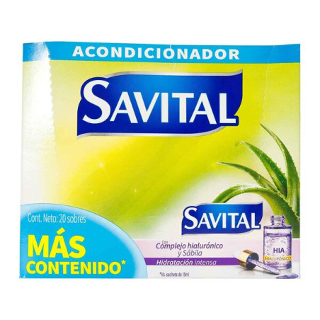 ACOND.SAVITAL C.HIALURONICO 22 ML 20 SBS
