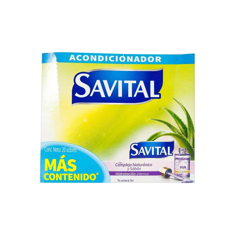 ACOND.SAVITAL C.HIALURONICO 22 ML 20 SBS