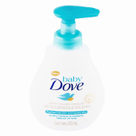 JABON DOVE BABY LIQUIDO HUMEC.ENRI.200ML