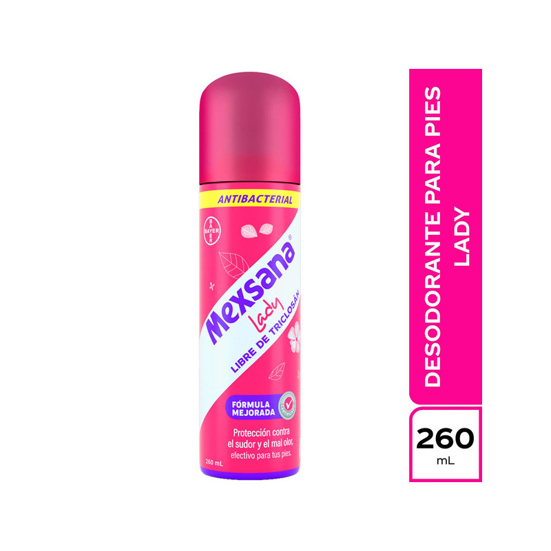TALCO MEXSANA LADY SPRAY 260 ML.