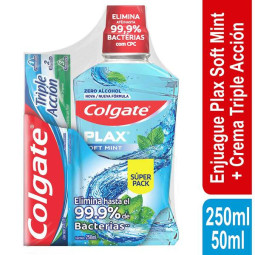 ENJ.BUCAL COLGATE PLAX 250ML CRE 50ML S.