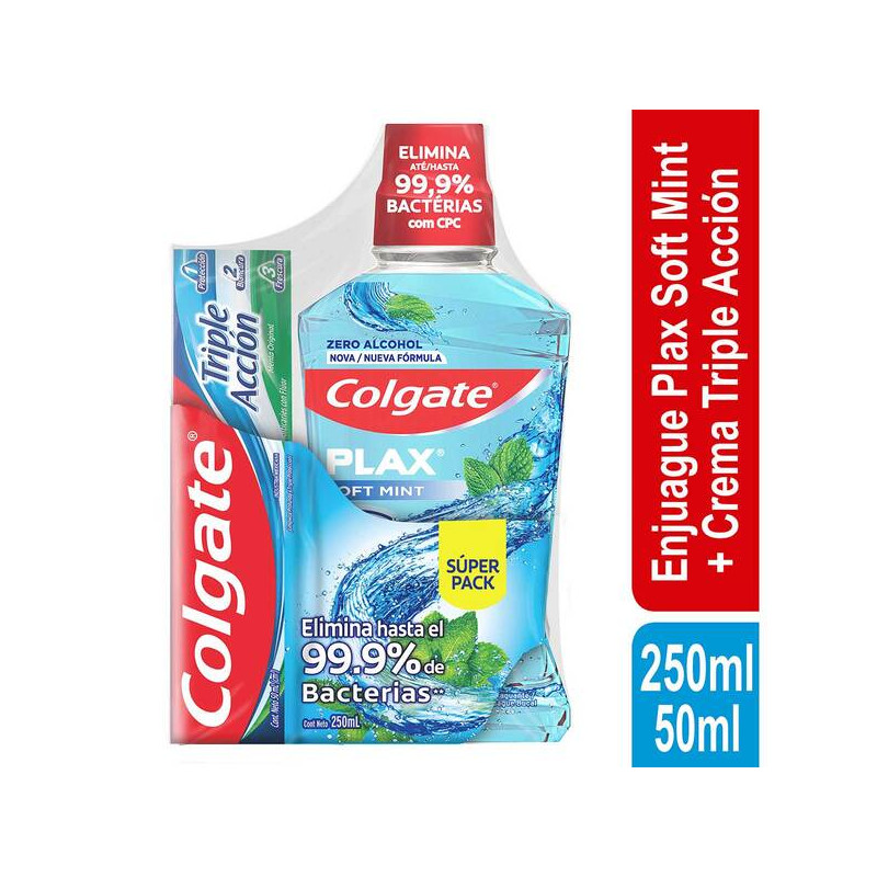 ENJ.BUCAL COLGATE PLAX 250ML CRE 50ML S.