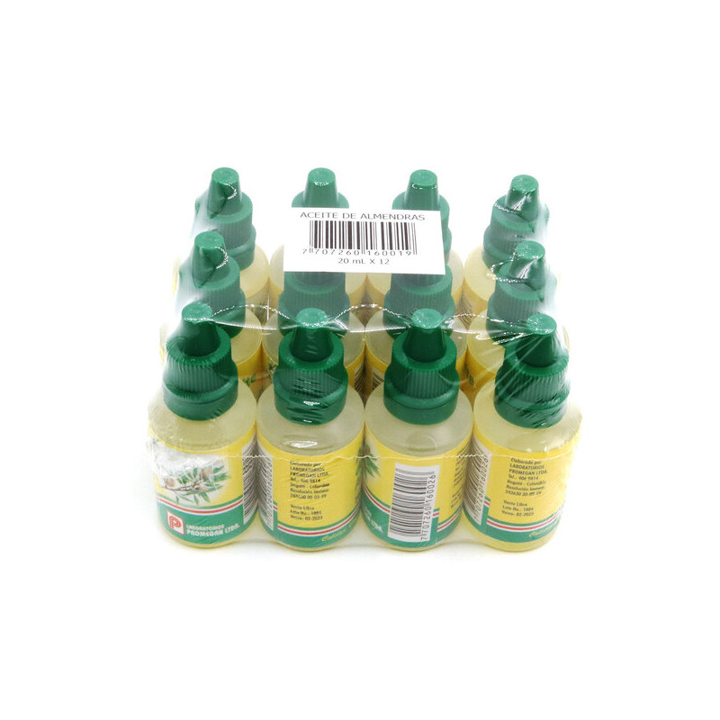 ACEITE ALMENDRAS 20 ML 12 UND PROMEGAN