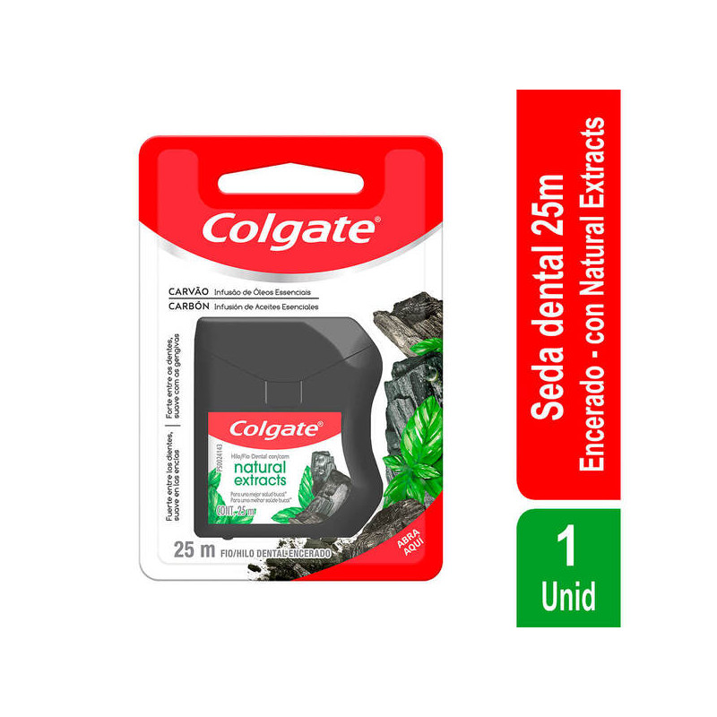 HILO DENT COLGATE NAT. EXT CARBON 25 MTS