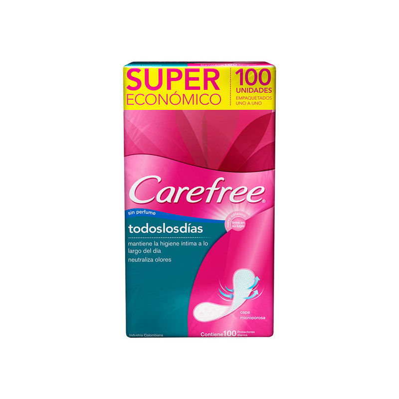 PROT.CAREFREE TODOS LOS DIAS 100 UND S.P