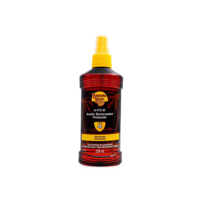BRONC.BANANA BOAT ACEITE GOLD SPF4 236 M