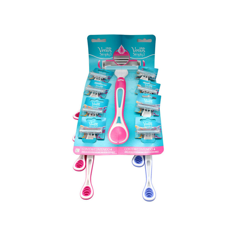MAQ.GILLETTE SIMPLY MUJER DISP.8 UND