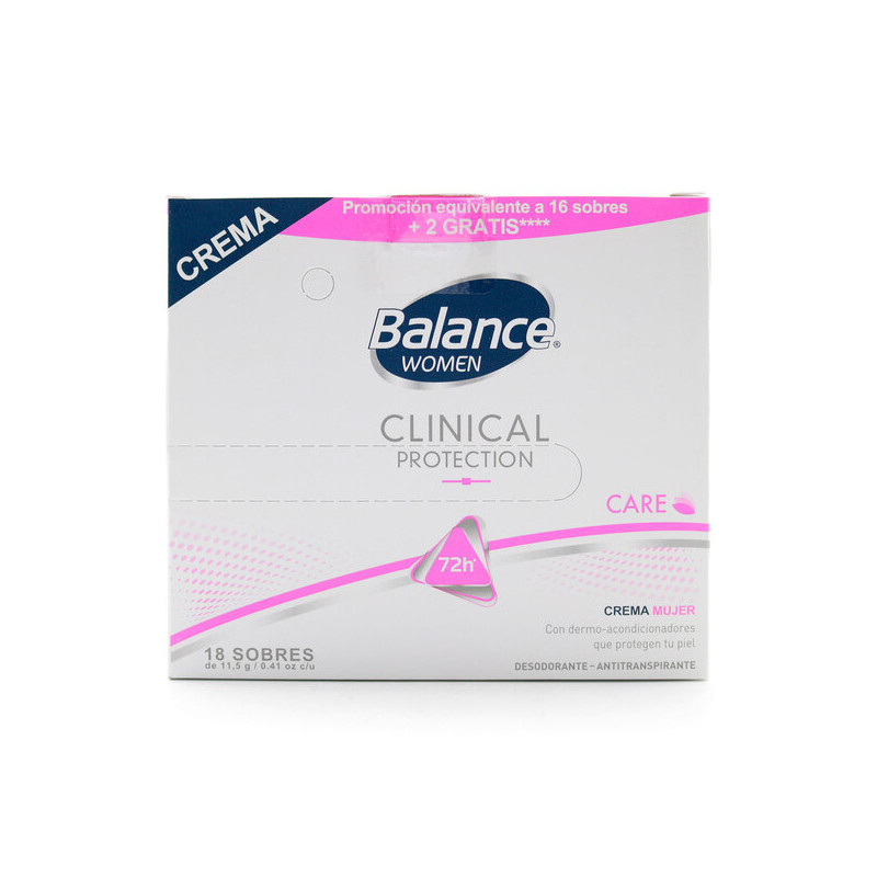 DTE BALANCE CREM CLIN CARE WOM 18 SBS