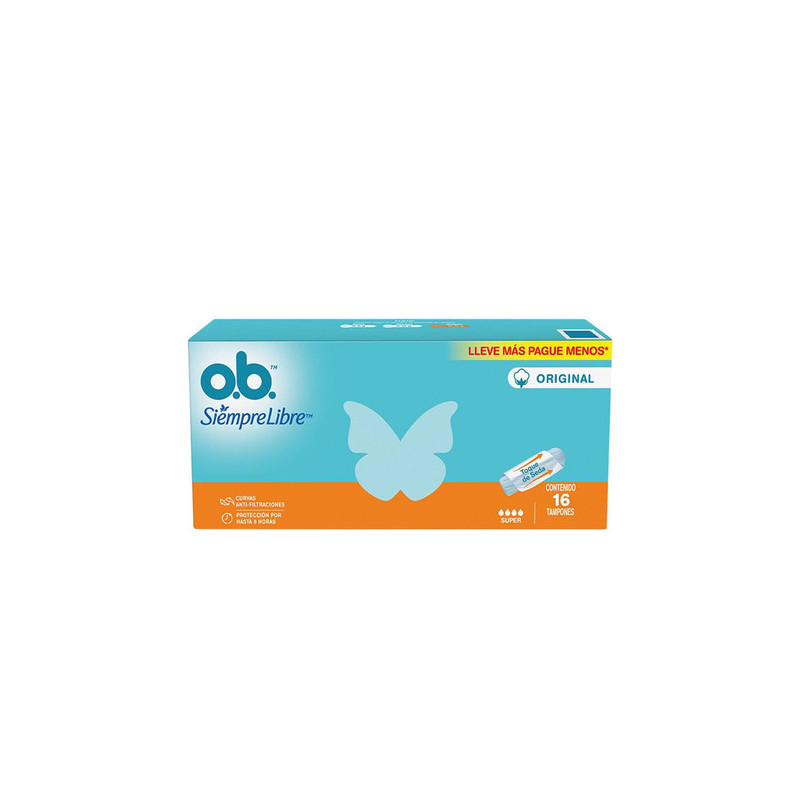TAMPON OB SIEMPRE LIBRE ORI SUPER 16 UND