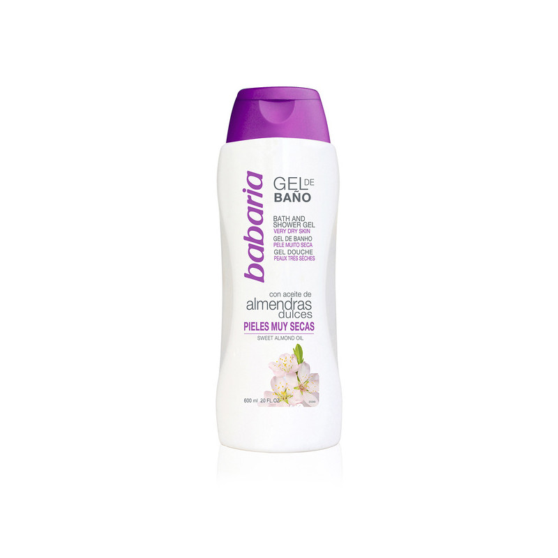 GEL BABARIA BANO ACEITE ALMENDRA 600 ML