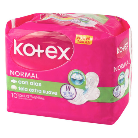 TOA.KOTEX NORMAL TELA 10 UND