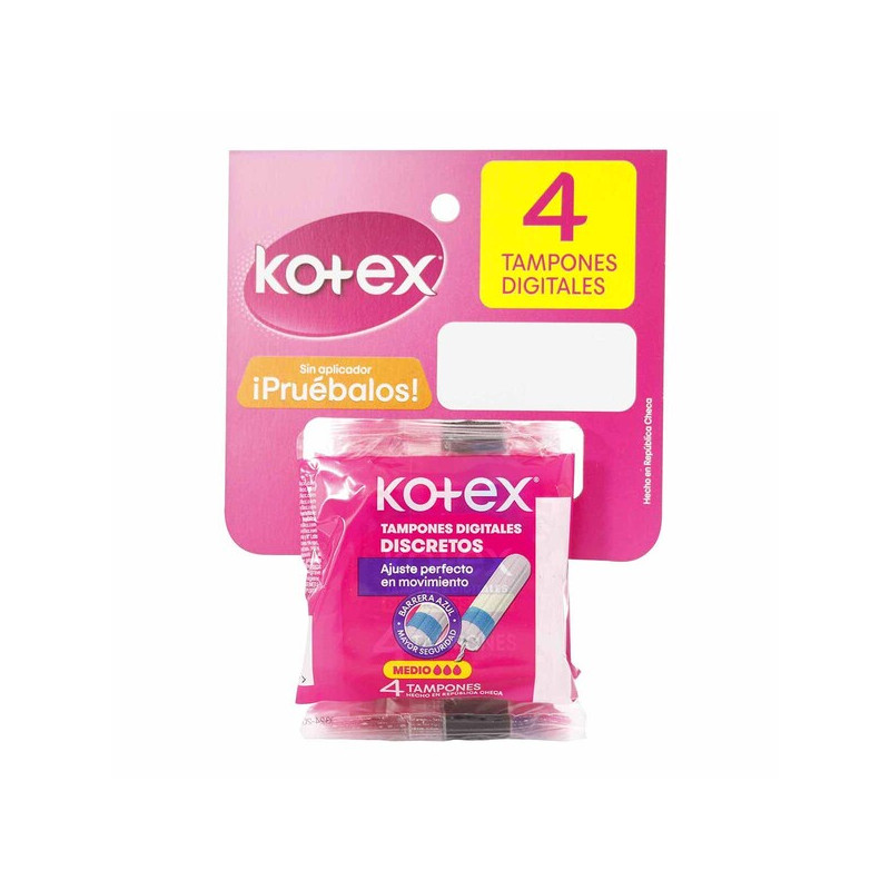 TAM.KOTEX EVO.MEDIO DISP.5 UND X 4 UND
