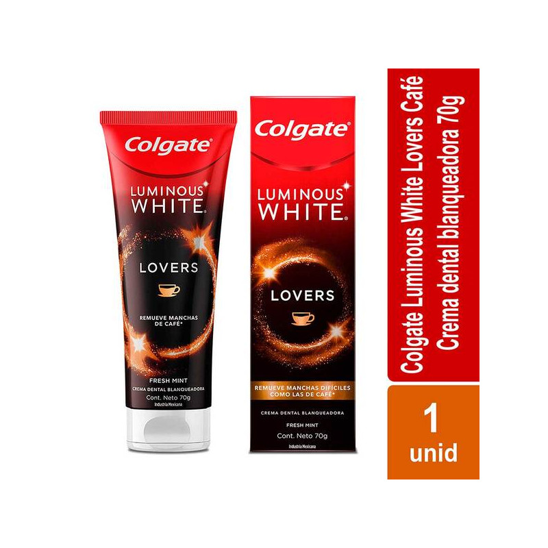 CRE.COLGATE LUMINOUS WHI.LOVERS CAFE 70G