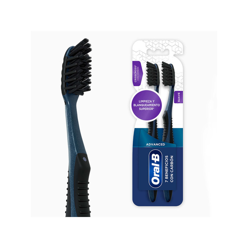 2 CEPILLO MANUAL ORAL-B 7 BEN. NEGRO