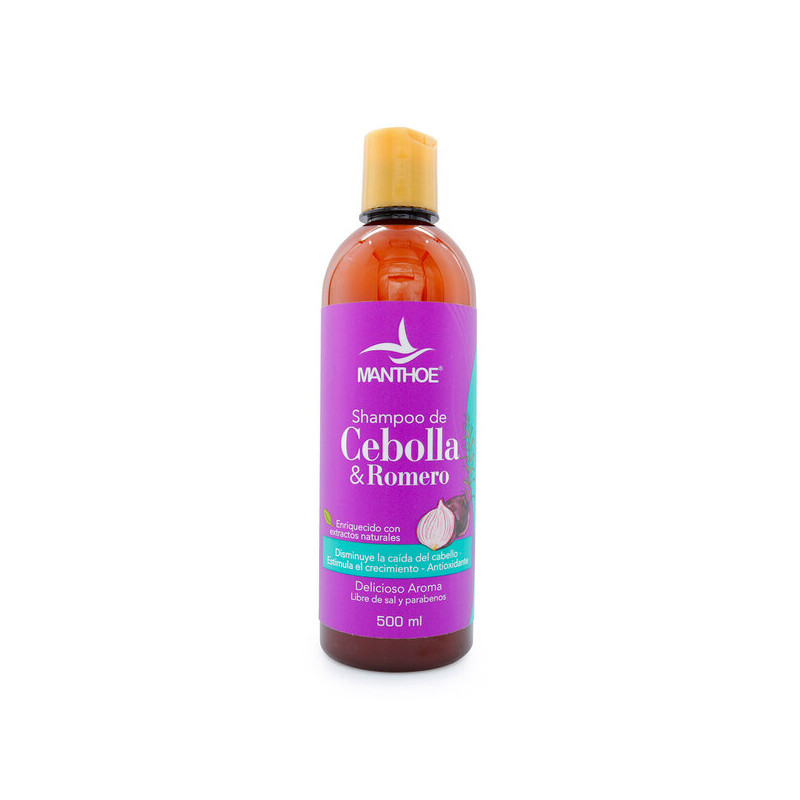 CHAMPU MANTHOE CEBOLLA Y ROMERO 500 ML