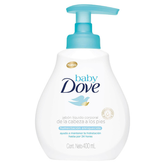 JABON DOVE BABY LIQUIDO HUMEC.ENRI.400ML