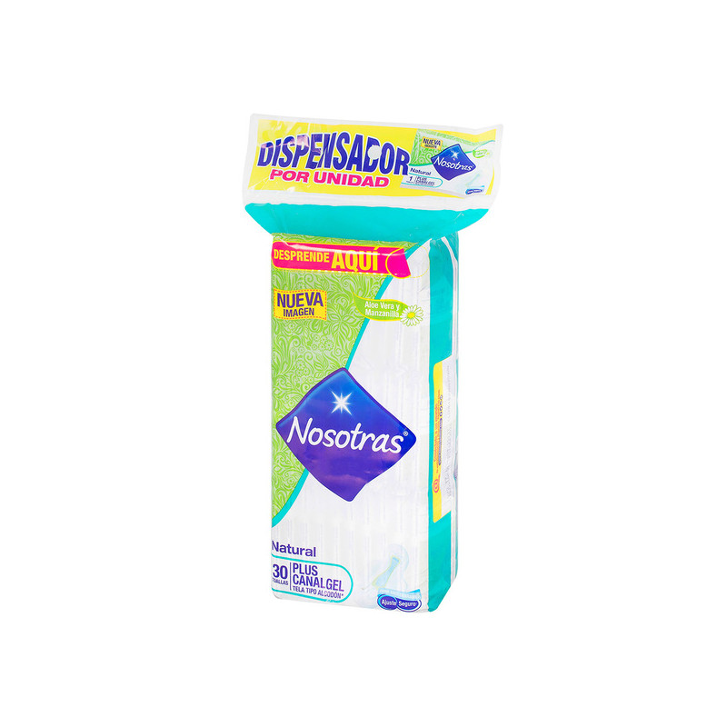 TOA.NOSOTRAS NATURAL PLUS CANALGEL 30UND