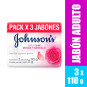 3 JABON JJ ADULTO ROSAS Y SANDALO 110 GR